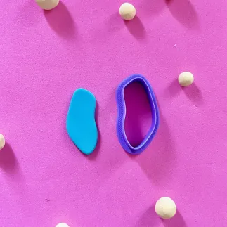 Polymer clay cutter: organic elongated shape - Lylo Tools