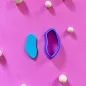 Polymer clay cutter set - organic elongated shape
