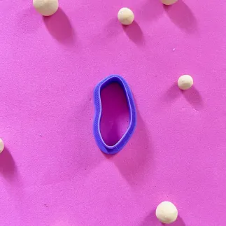 Polymer clay cutter: organic elongated shape - Lylo Tools