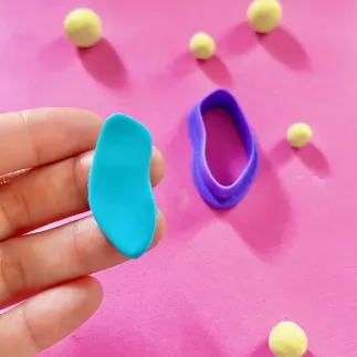 Polymer clay cutter: organic elongated shape - Lylo Tools