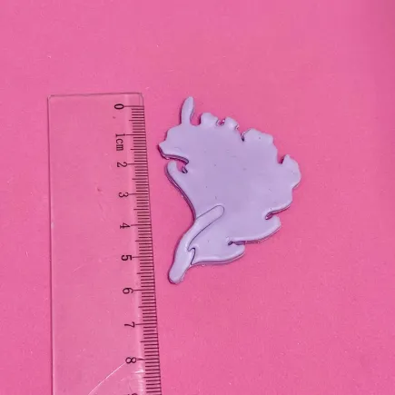 Polymer clay cutter set - coral organic shape 2