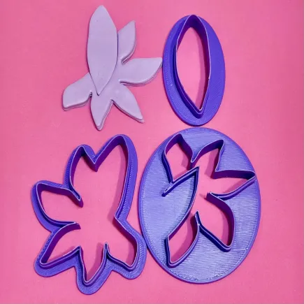 Cortador para arcilla polimérica: forma orgánica floral 4 - Lylo Tools