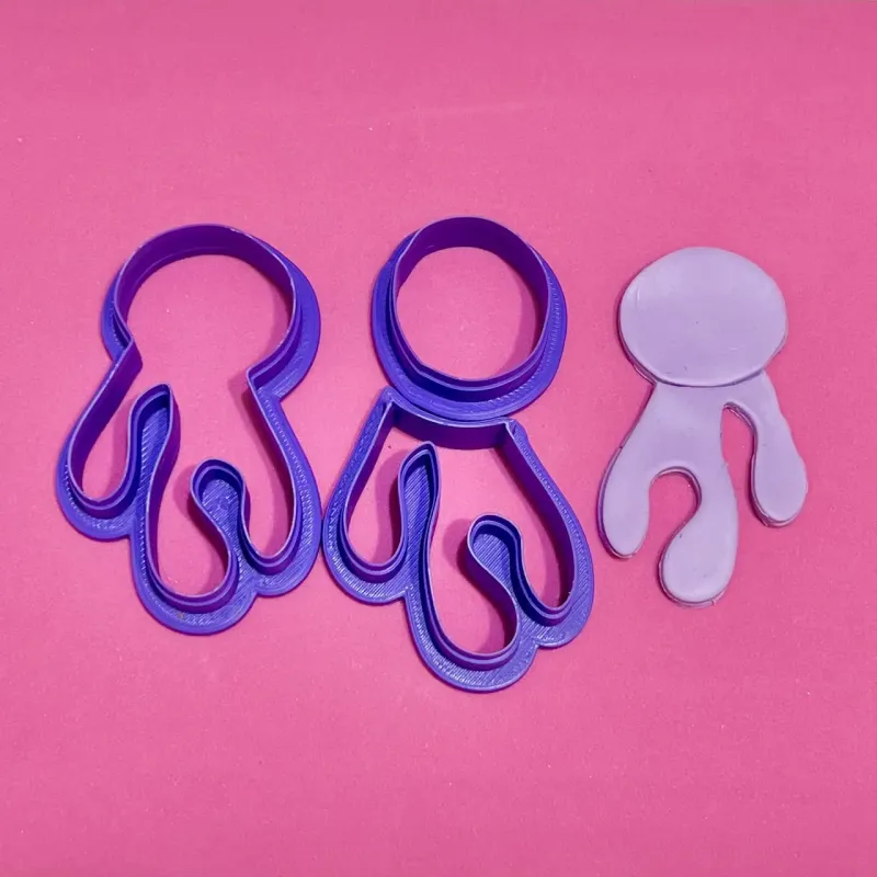 Set cortadores para arcilla polimérica - forma orgánica coral 3