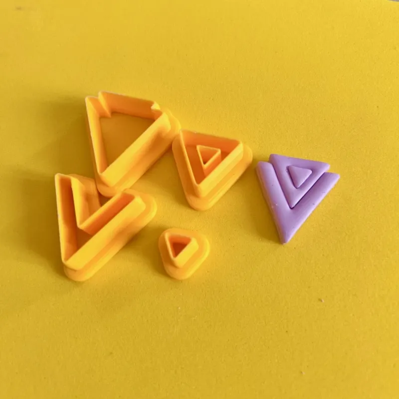 Polymer clay cutter set - triangles