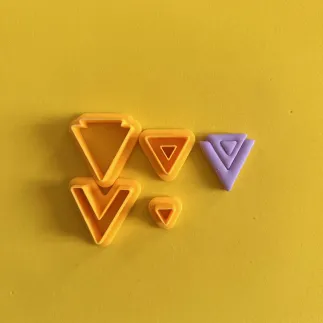 Polymer clay cutter set - triangles