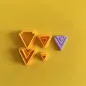 Polymer clay cutter set - triangles