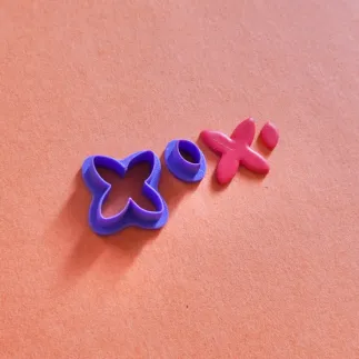 Polymer clay cutter set - flower 2