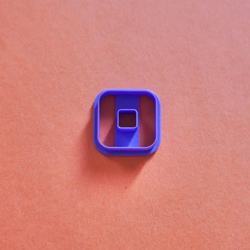 Polymer clay cutter - square without center