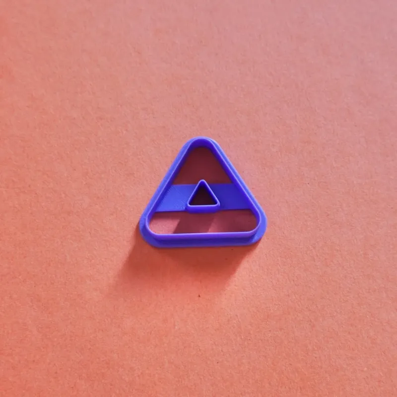 Polymer clay cutter - centerless triangle