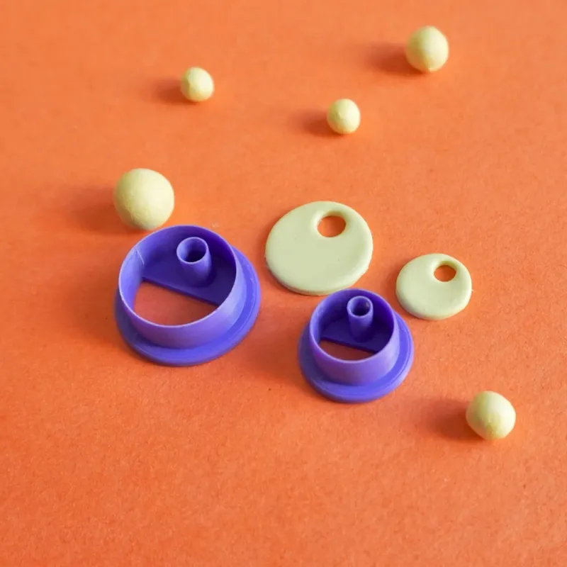 Polymer clay cutter - circle for charm