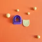 Polymer clay cutter - scalloped arch with inner marking