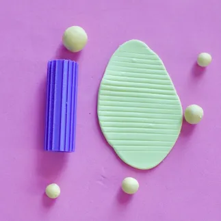 Texture Roller for Polymer Clay: Spaced Lines - Lylo Tools