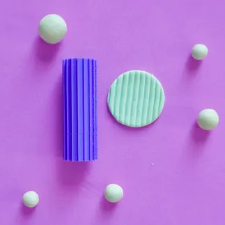 Texture Roller for Polymer Clay - Spaced Lines