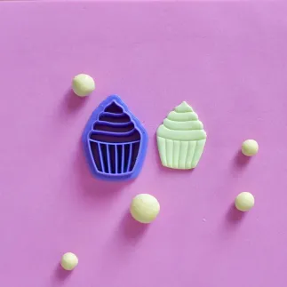 Polymer clay cutter - cupcake