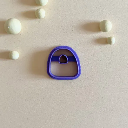 Polymer clay cutter - organic bow