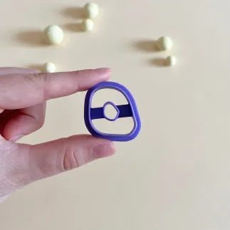 Polymer clay cutter - organic arc only outside