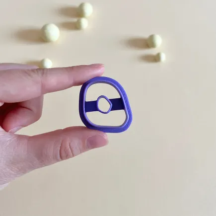 Polymer clay cutter - organic arc only outside